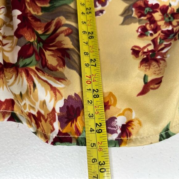 Vintage Victorias Secret Gold Label Floral Button Front Sleep Shirt Women Small - Picture 11 of 12